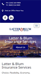 Mobile Screenshot of latterbluminsurance.com